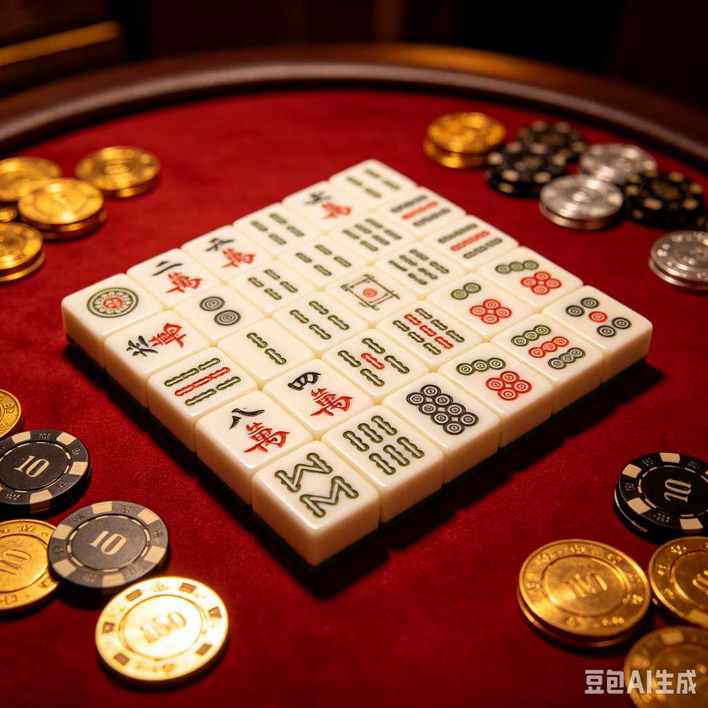 bamboo wood mahjong set